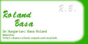 roland basa business card